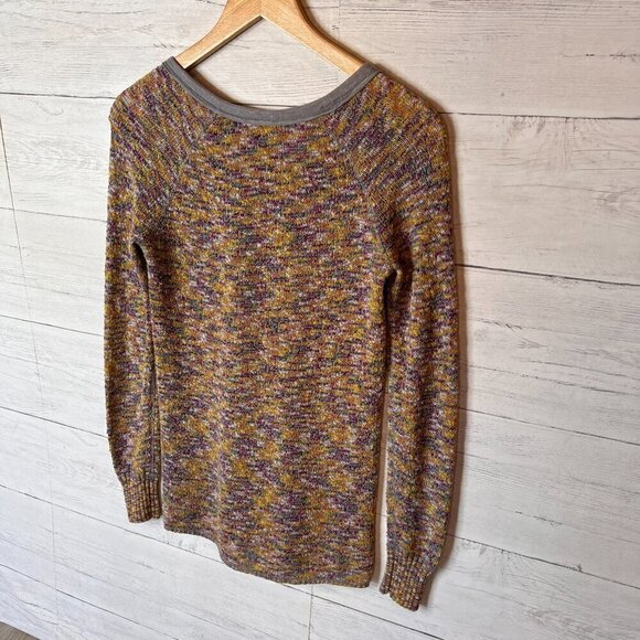 We the Free Sweater Womens Size Small Colorful Boston Melange Marled Side Slits - Picture 12 of 15